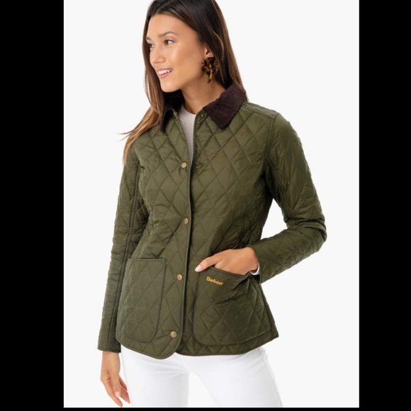barbour quilted parka womens